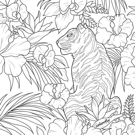 Bring a magical jungle to life with your coloring skills